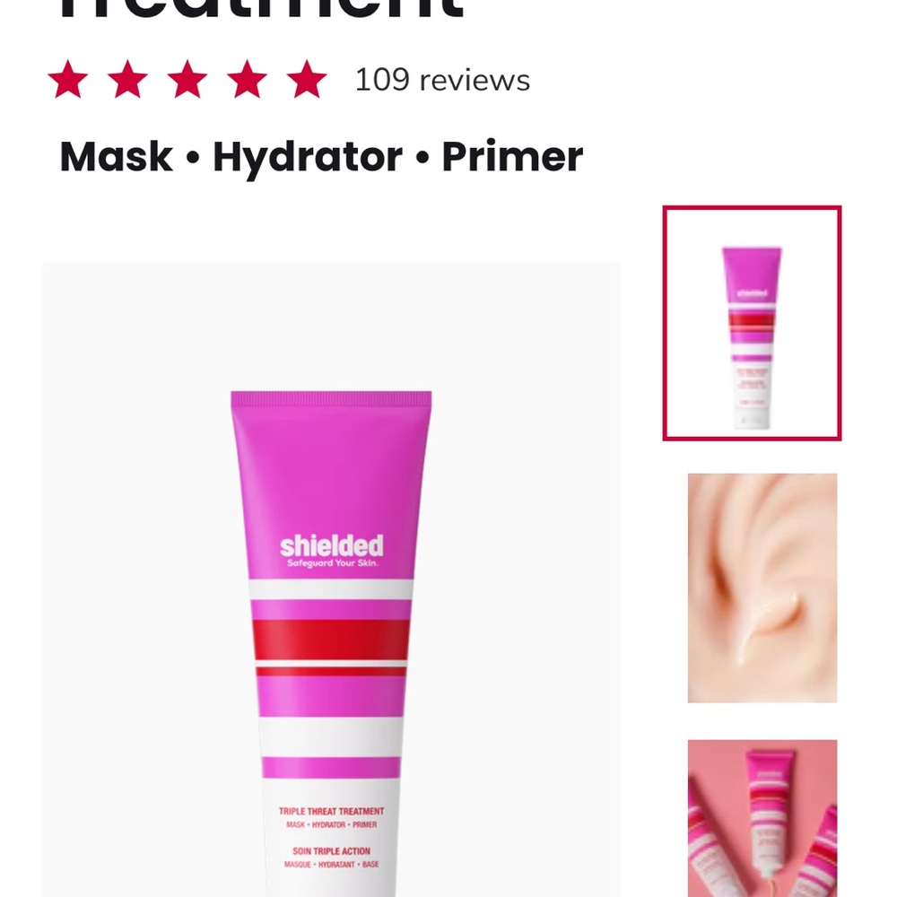Shielded Triple Threat Treatment Mask